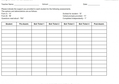 Teacher Accommodation Scale